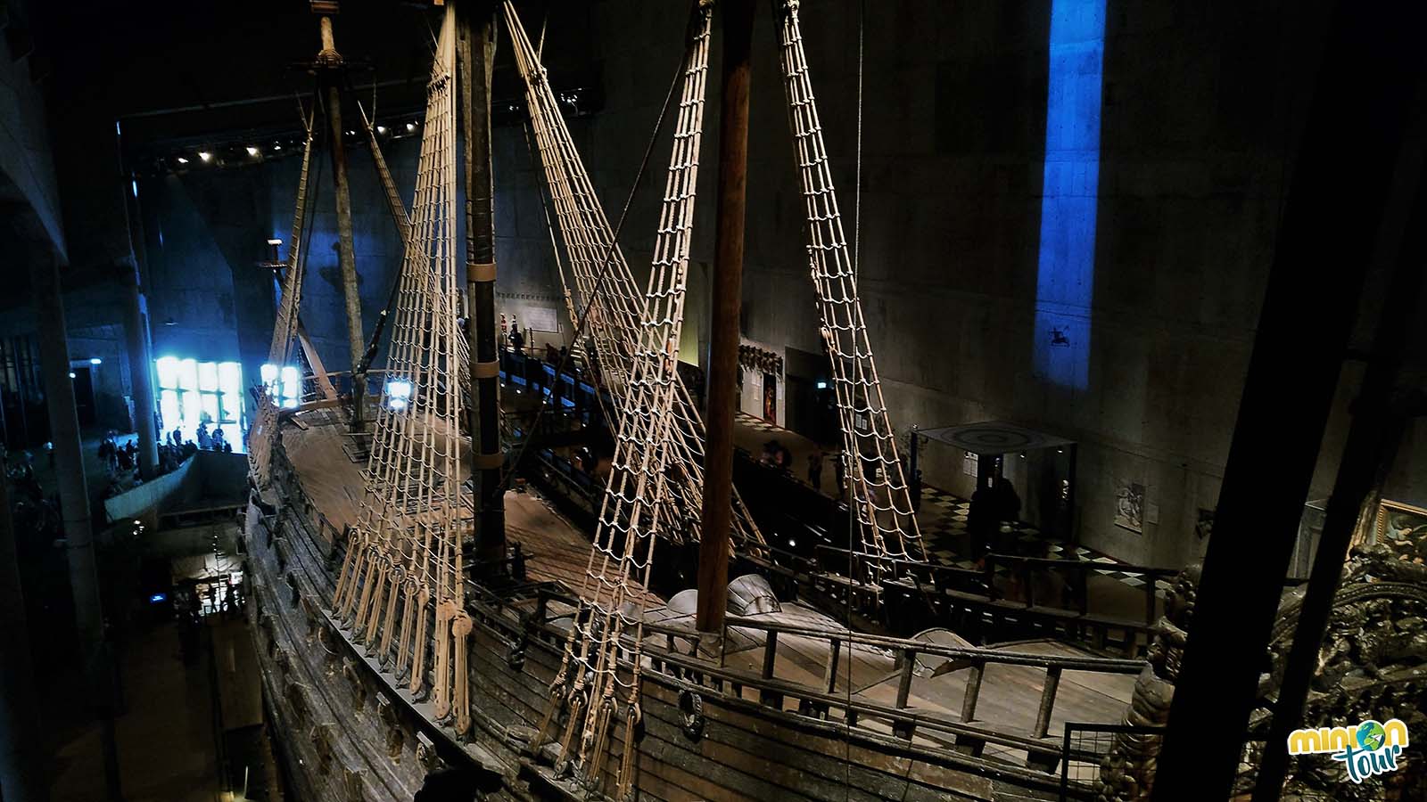 Vista de el Vasa desde en interior de su museo