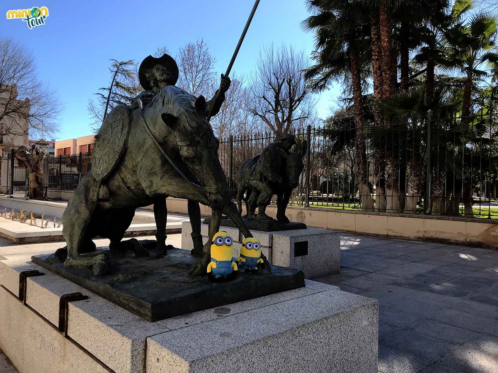 Con Don Quijote y Sancho Panza en Ciudad Real