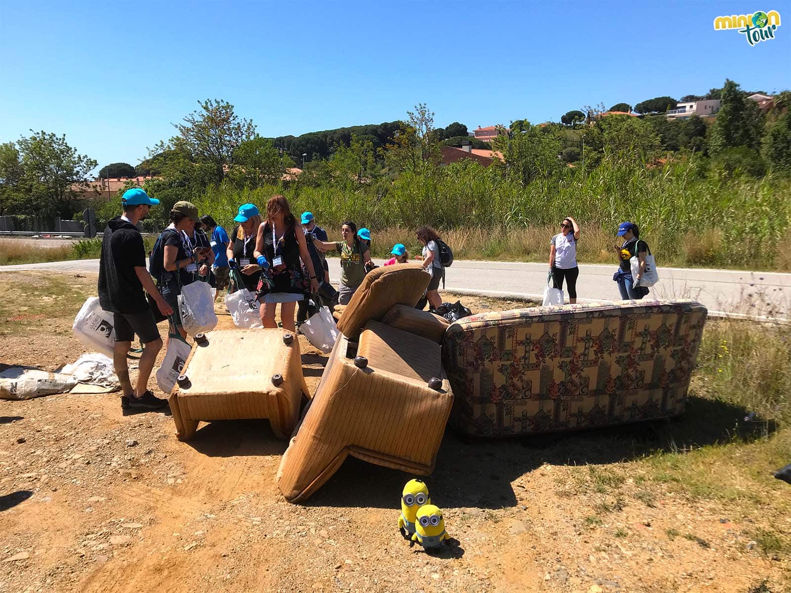 Parte de la basura que recogimos durantes la actividad de Turismo Sostenible