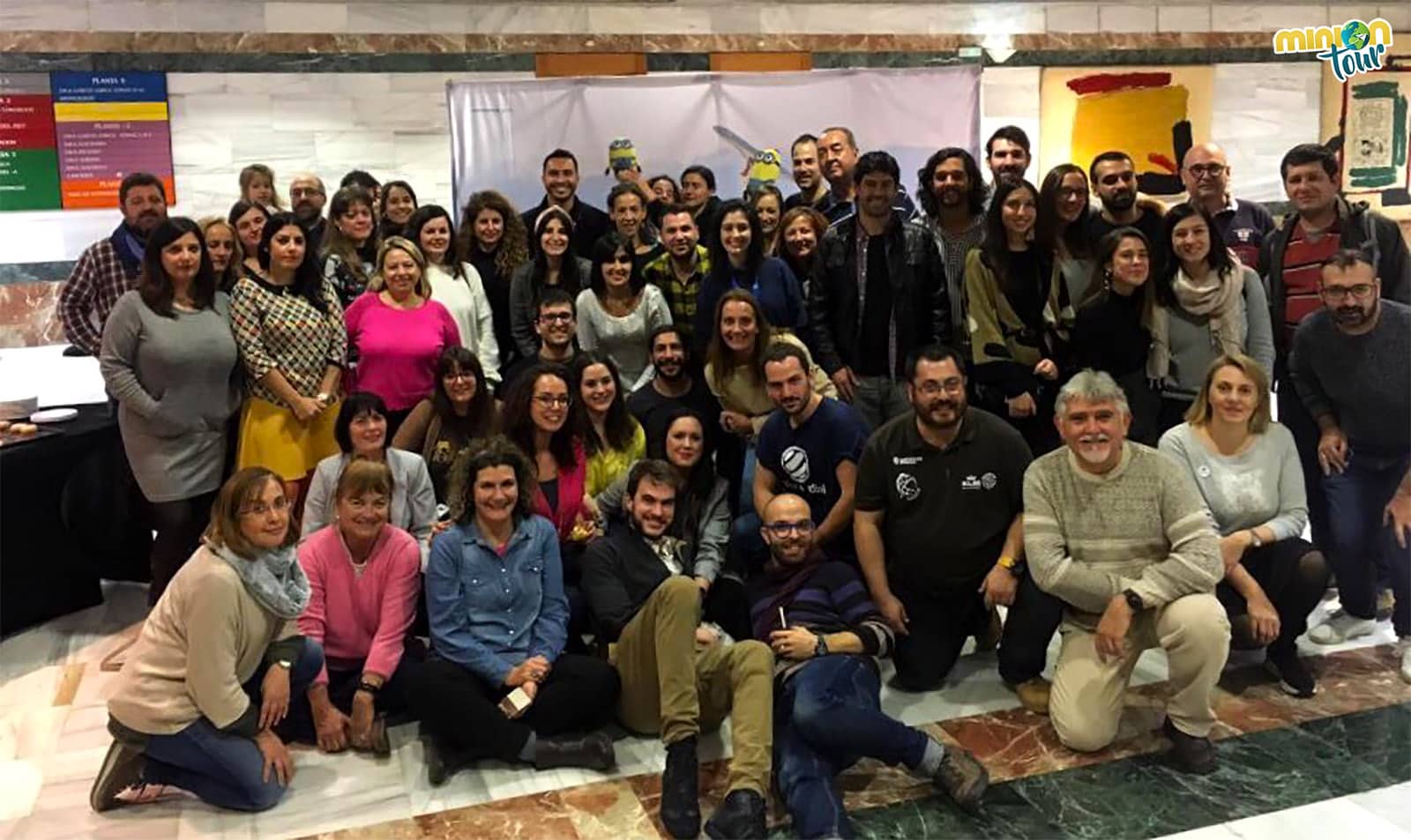 Foto de familia del fin de semana de turismo sostenible en Granada