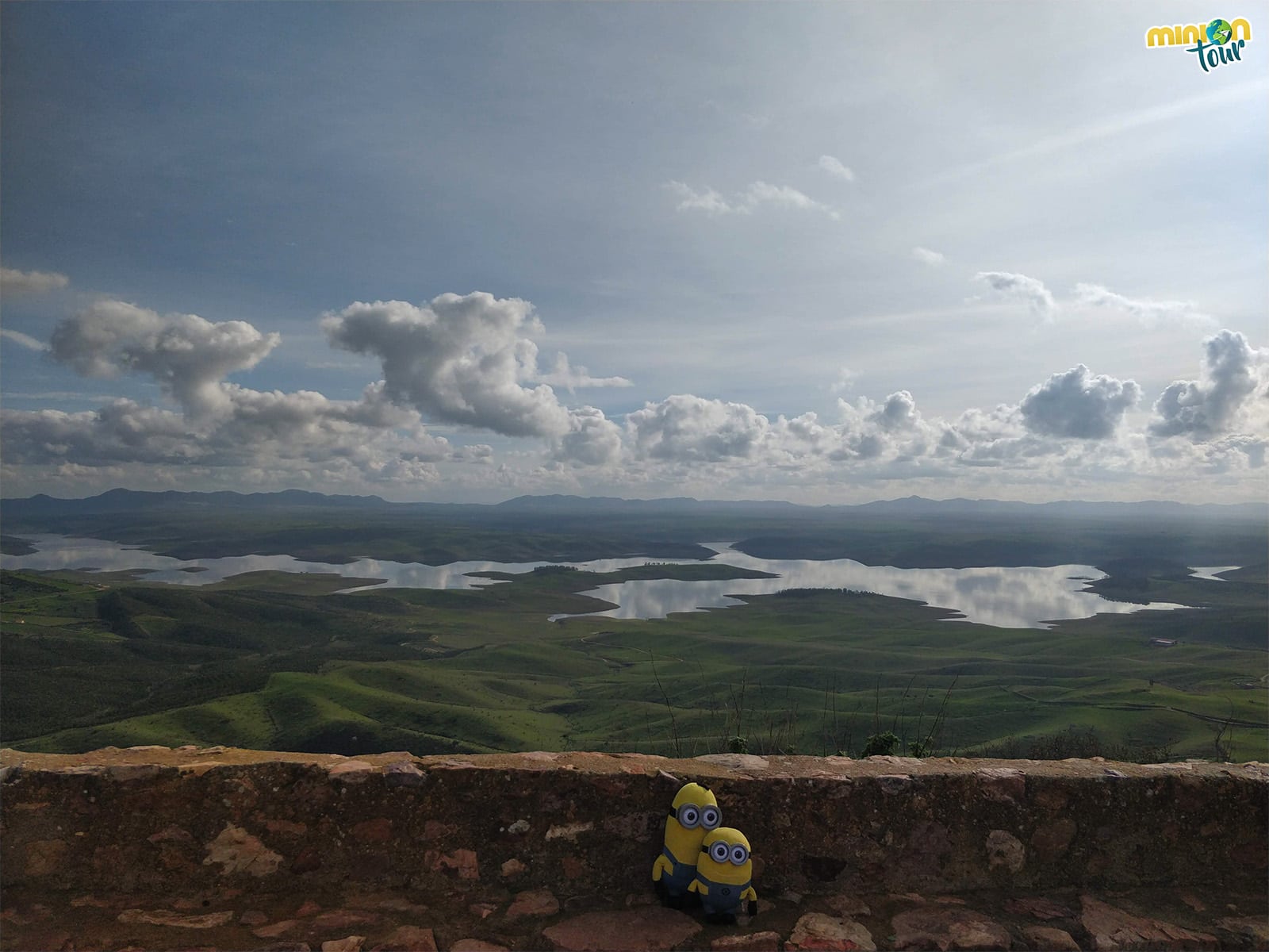 Vistas del Embalse de La Serena desde el castillo de Puebla de Alcocer