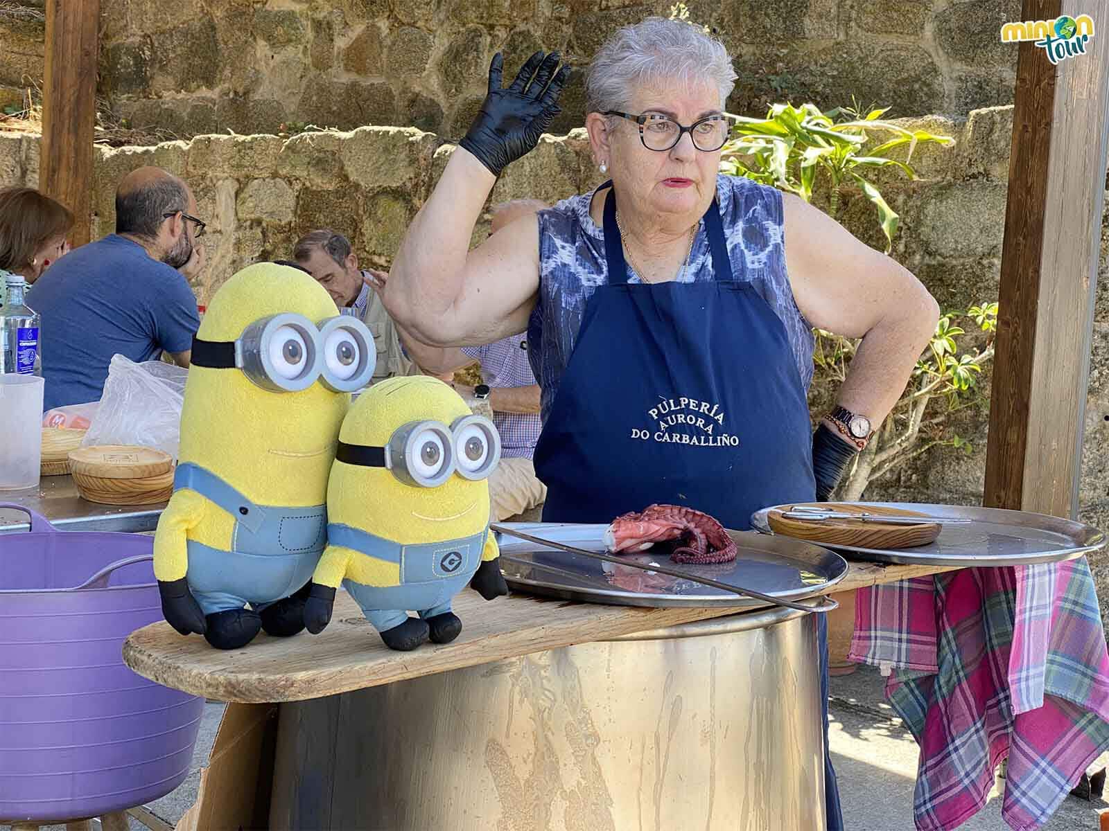 En Cortegada todos los domingos hay pulpo