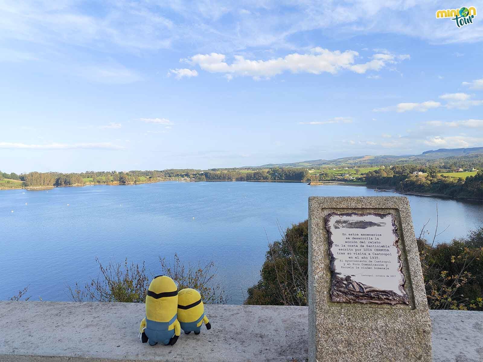 Estamos alucinando con el paisaje desde el mirador del Castropol