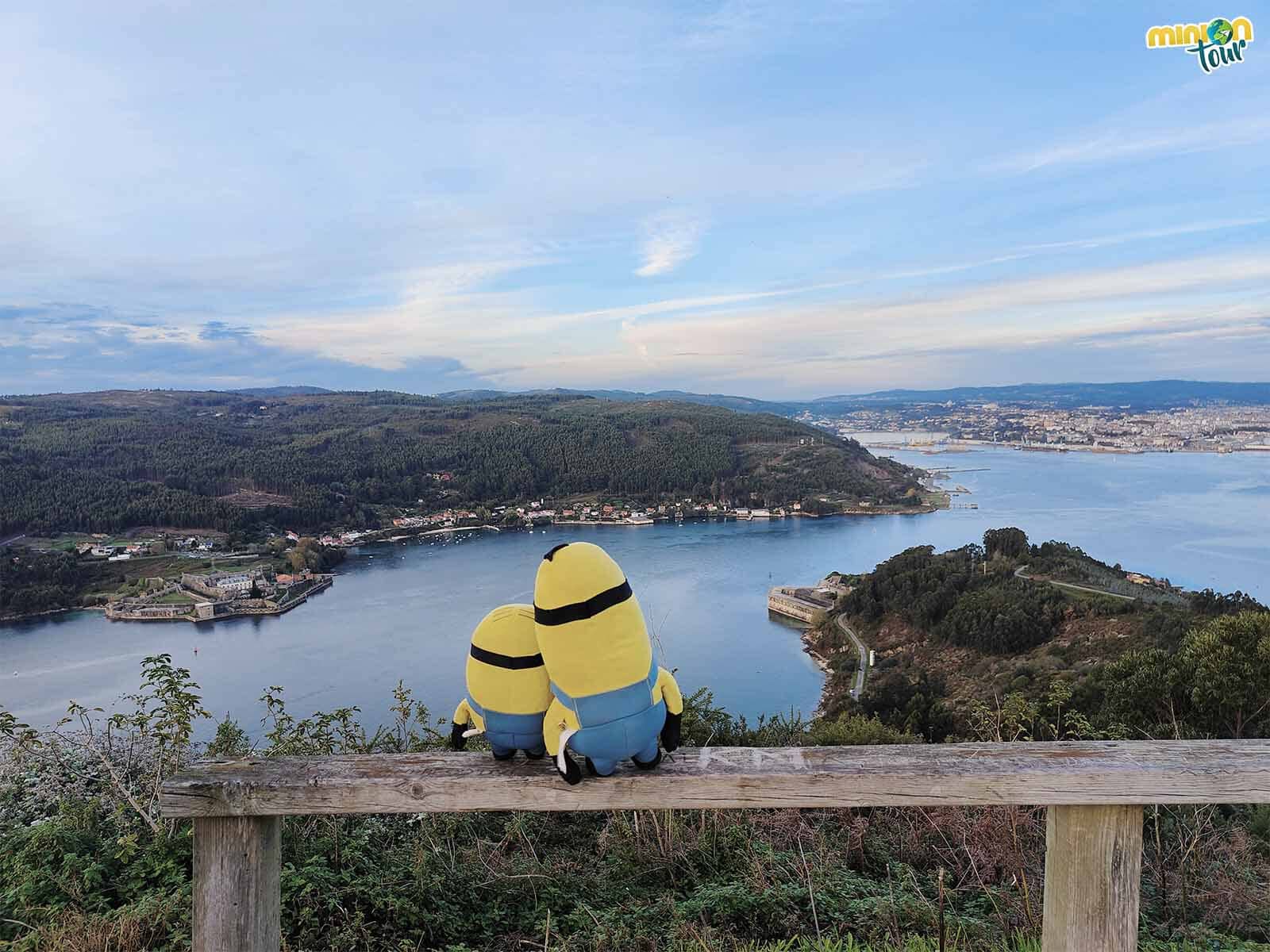 Desde Montefaro puedes ver los paisajes fortificados de la Ría de Ferrol