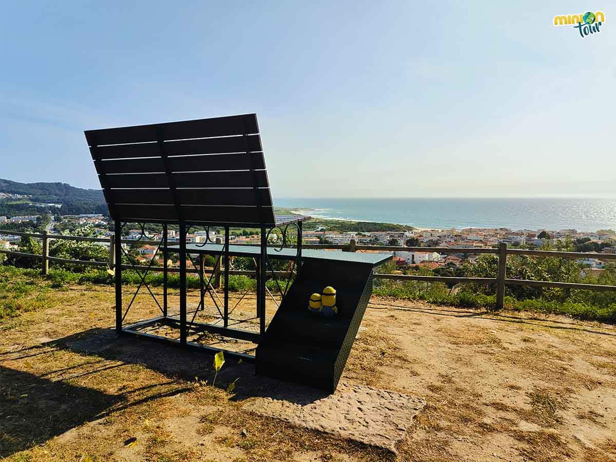 Nos hemos subido al banco gigante de Vila Praia de Âncora