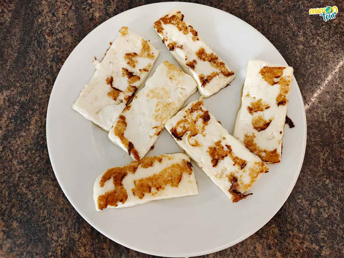 El queso a la plancha es nuestra debilidad