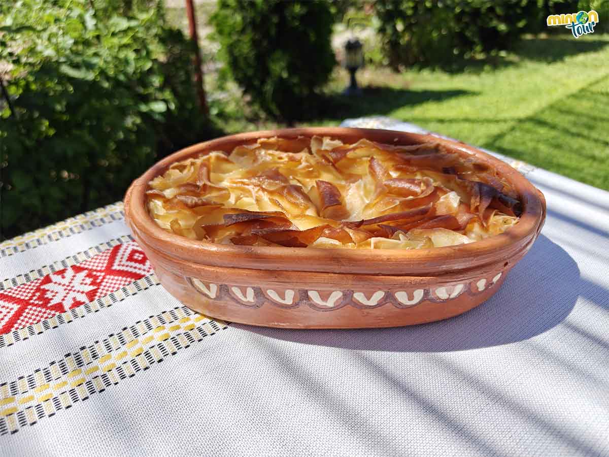 Hemos desayunado una especie de pasta riquísima