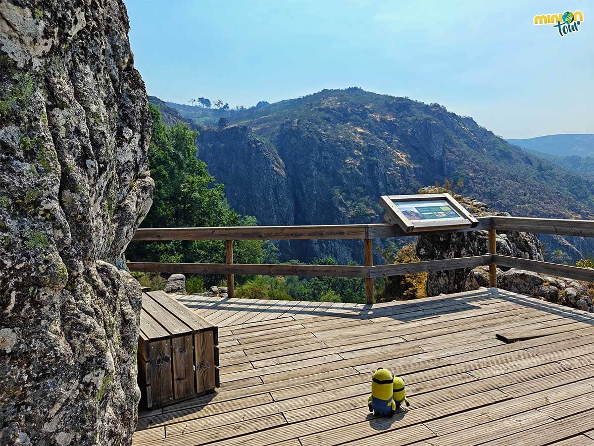 Hemos llegado al mirador de la cascada de Pitões das Júnias