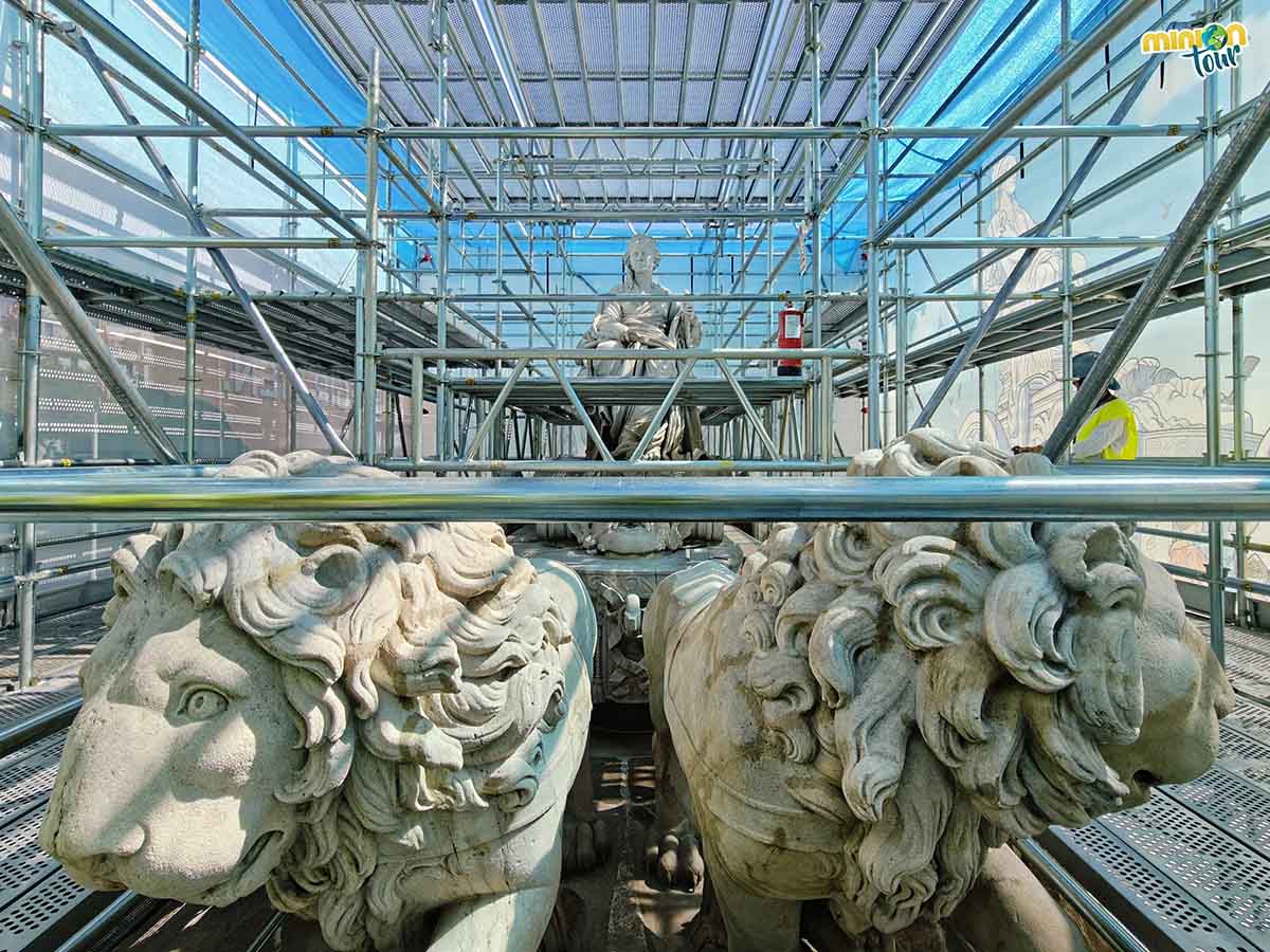 La Fuente de Cibeles desde dentro